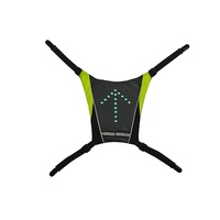 vesta reflectorizanta ciclism alergare prindere rucsac cu semnalizare rutiera led si telecomanda wireless unisex pentru activitati in aer liber negru imagen 55_0_
0