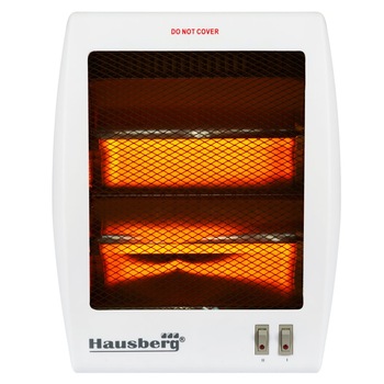 Radiator Aeroterma Hausberg HB 8103, cu 2 Trepte, Putere 800W, Culoare Alb Radiator Aeroterma Hausberg HB 8103, cu 2 Trepte, Putere 800W, Culoare Alb