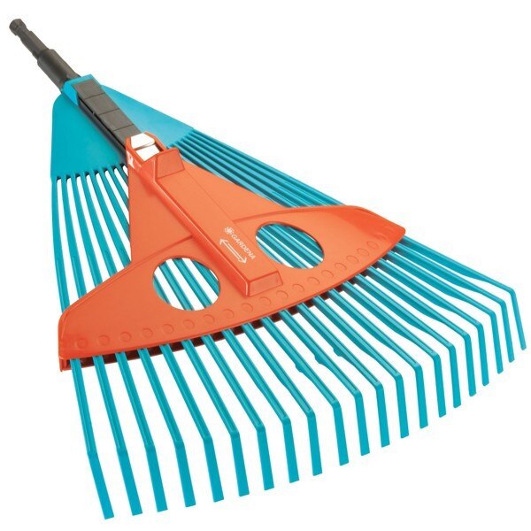 Grebla pentru frunze, Gardena , ATS,cu latime reglabila, PVC, fara coada, 21 dinti