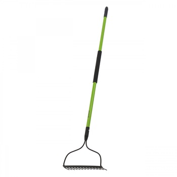 Grebla pentru sol, Grunman , ATS, otel, cu coada din fibra de sticla, 14 dinti, 120 cm, verde Grebla pentru sol, Grunman , ATS, otel, cu coada din fibra de sticla, 14 dinti, 120 cm, verde