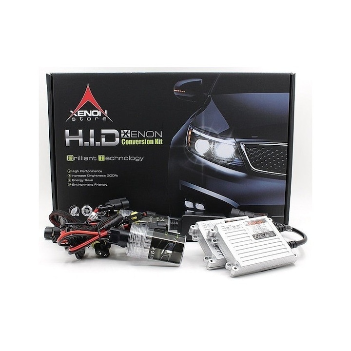 Xenon Auto H7 HID 55W 6000K tensiune 12V Balast Slim Metalic Reflection Vision®