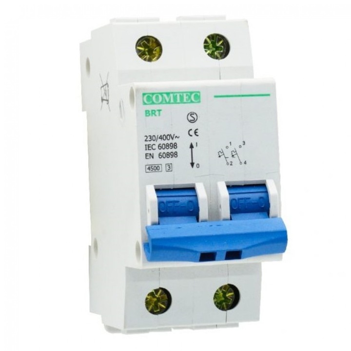 Automata biztosíték 2P, 63A - Comtec