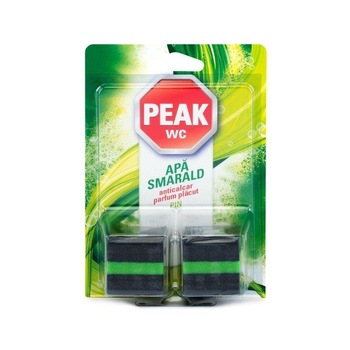 Odorizant pentru bazin toaleta Peak WC Apa Smarald, pin, 2 x 50 g, AN Odorizant pentru bazin toaleta Peak WC Apa Smarald, pin, 2 x 50 g, AN