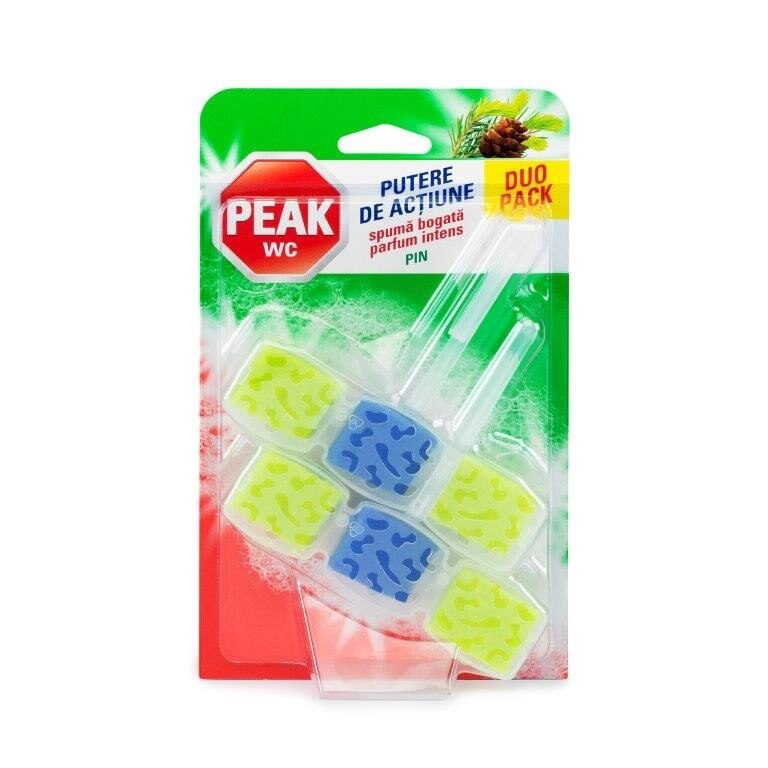 Odorizant pentru toaleta Peak Putere de Actiune pin 2 x 45 g, AN