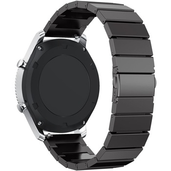Curea pentru Smartwatch Samsung Gear S3, iUni 22 mm Otel Inoxidabil Black Link Bracelet Curea pentru Smartwatch Samsung Gear S3, iUni 22 mm Otel Inoxidabil Black Link Bracelet