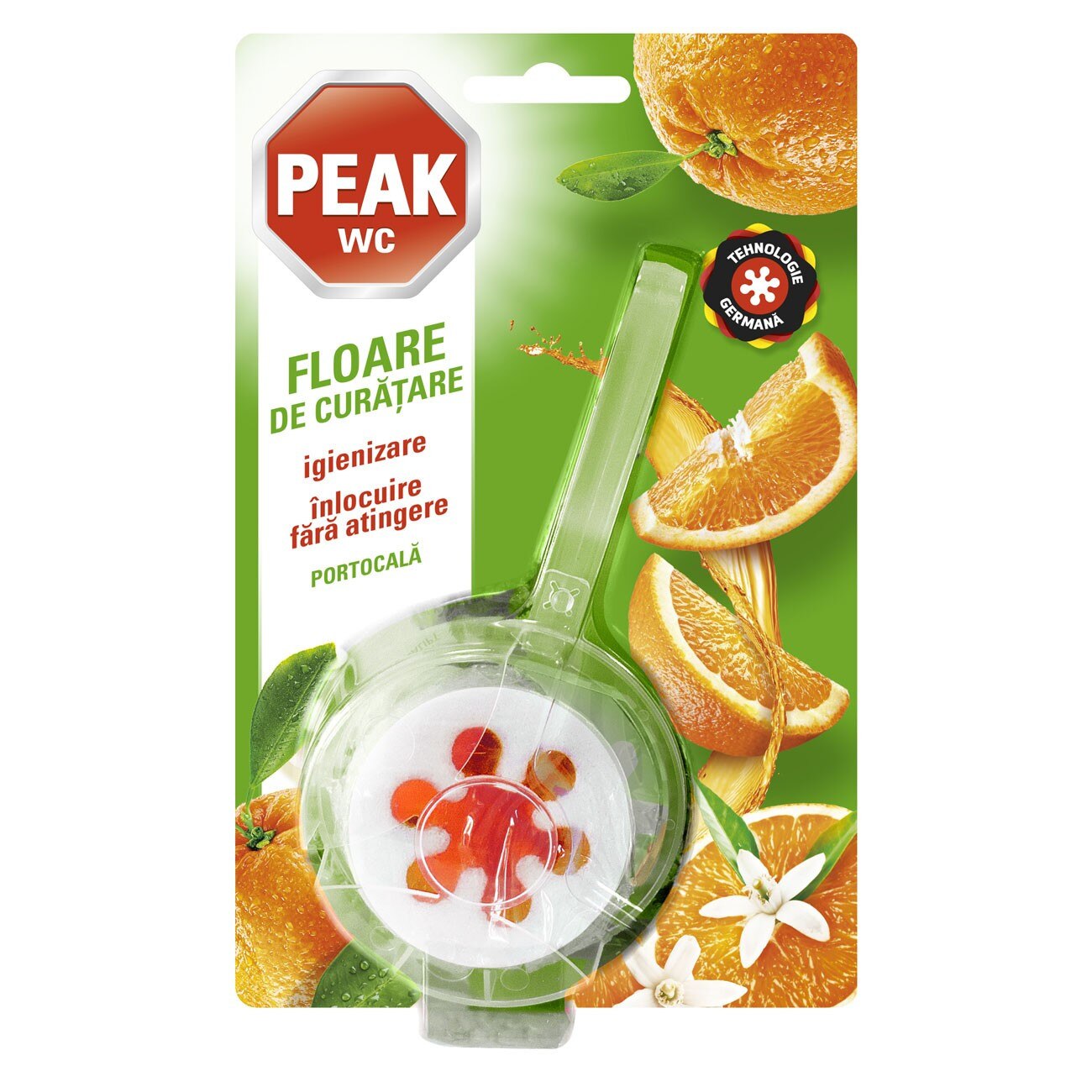 Odorizant wc baie Peak WC Floare de curatare, portocala, 45 g, AN