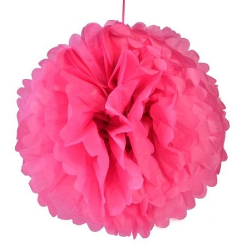 Pom-pom hartie iMK® pentru petrecere , Potrivit pentru orice petrecere , Roz
