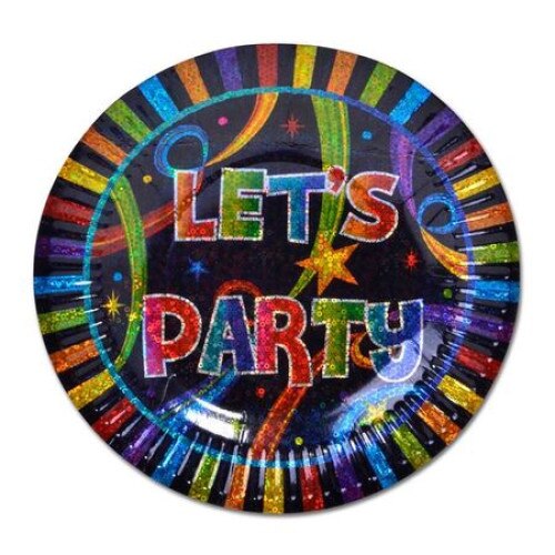 Set 10 farfurioare iMK® pentru petrecere , Potrivite pentru orice petrecere , Multicolor