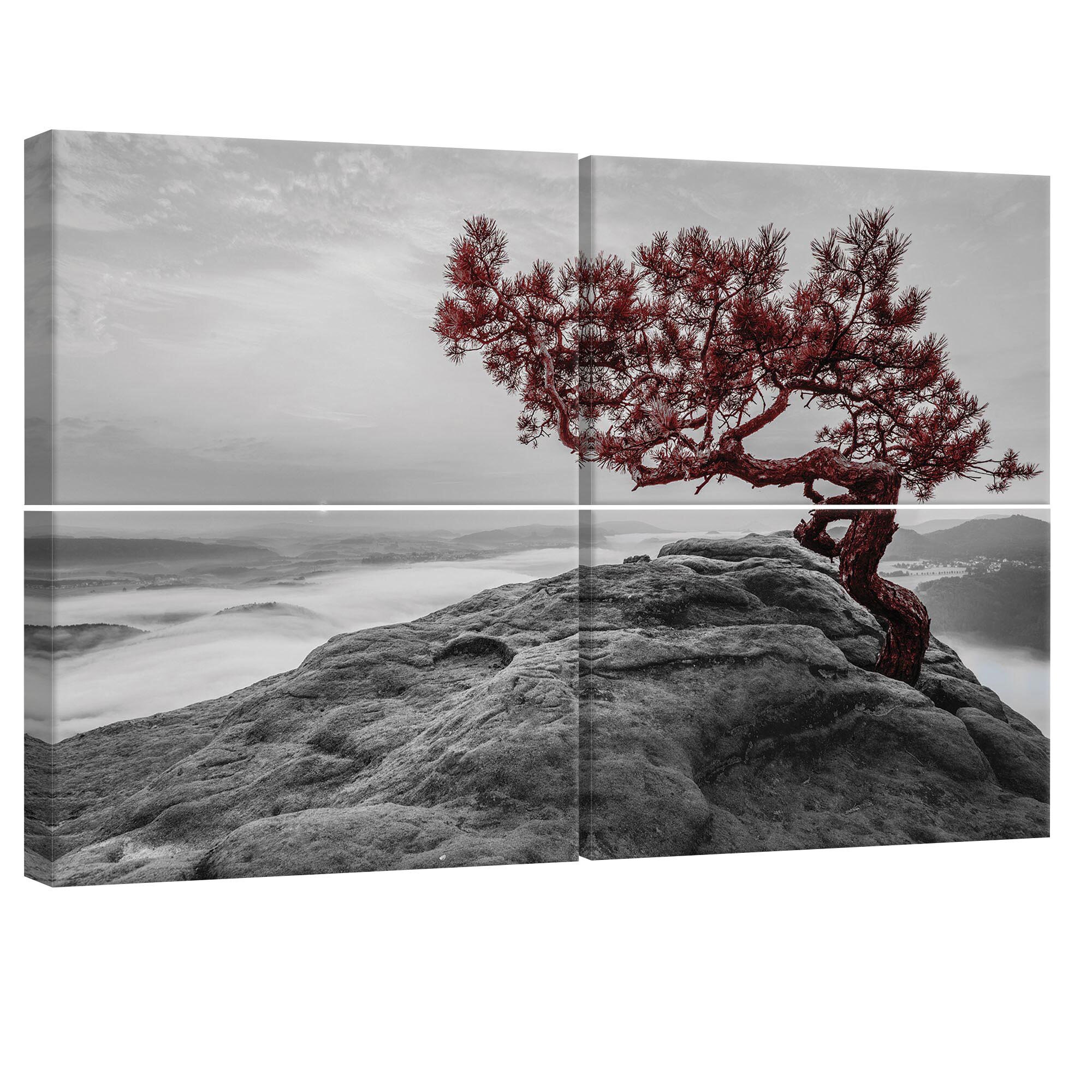 Set Tablouri DEGRETS 78396 Canvas, 80 x 120 cm, 4 piese (4x40x60 cm), Lumea viselor 2