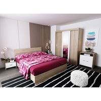 Dormitor OFERTA Complet Bingo - Sonoma SAU Ferara - Pal Melaminat 16 - mm,