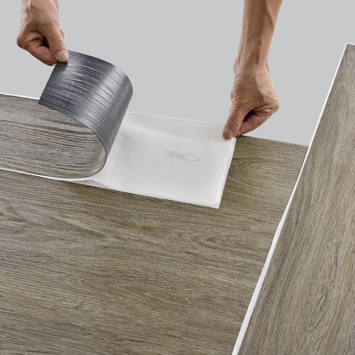 [neu.holz] Vinyl-PVC laminált padló Amazon - öntapadós padlóburkolat Natural Edition Canadian oak 7 db padlólap = 0,975 m²