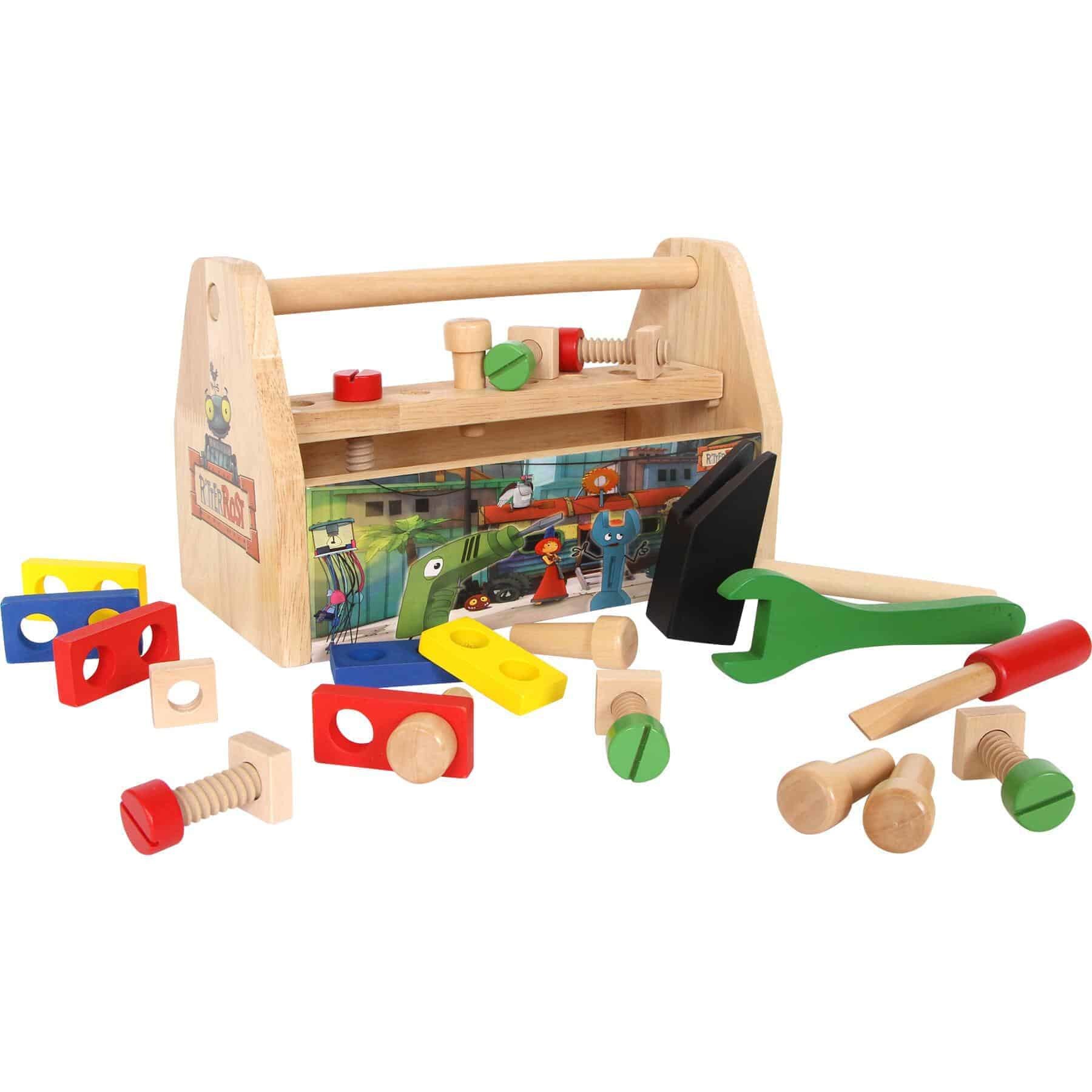 Banc de lucru din lemn pentru copii, LEGLER, 21 de piese