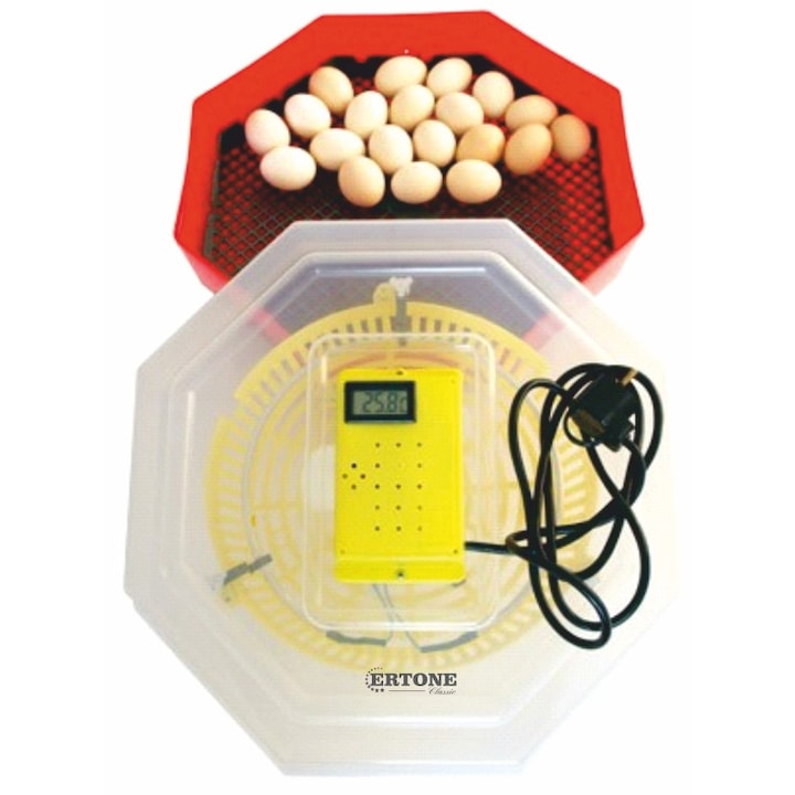 Incubator electric cu termometru , ERTONE MN9051, 60 oua de gaina