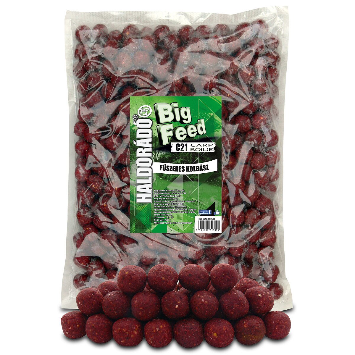 Boiles,Haldorado,Big Feed - C21 Boilie - Carnat Condimentat 2,5 kg