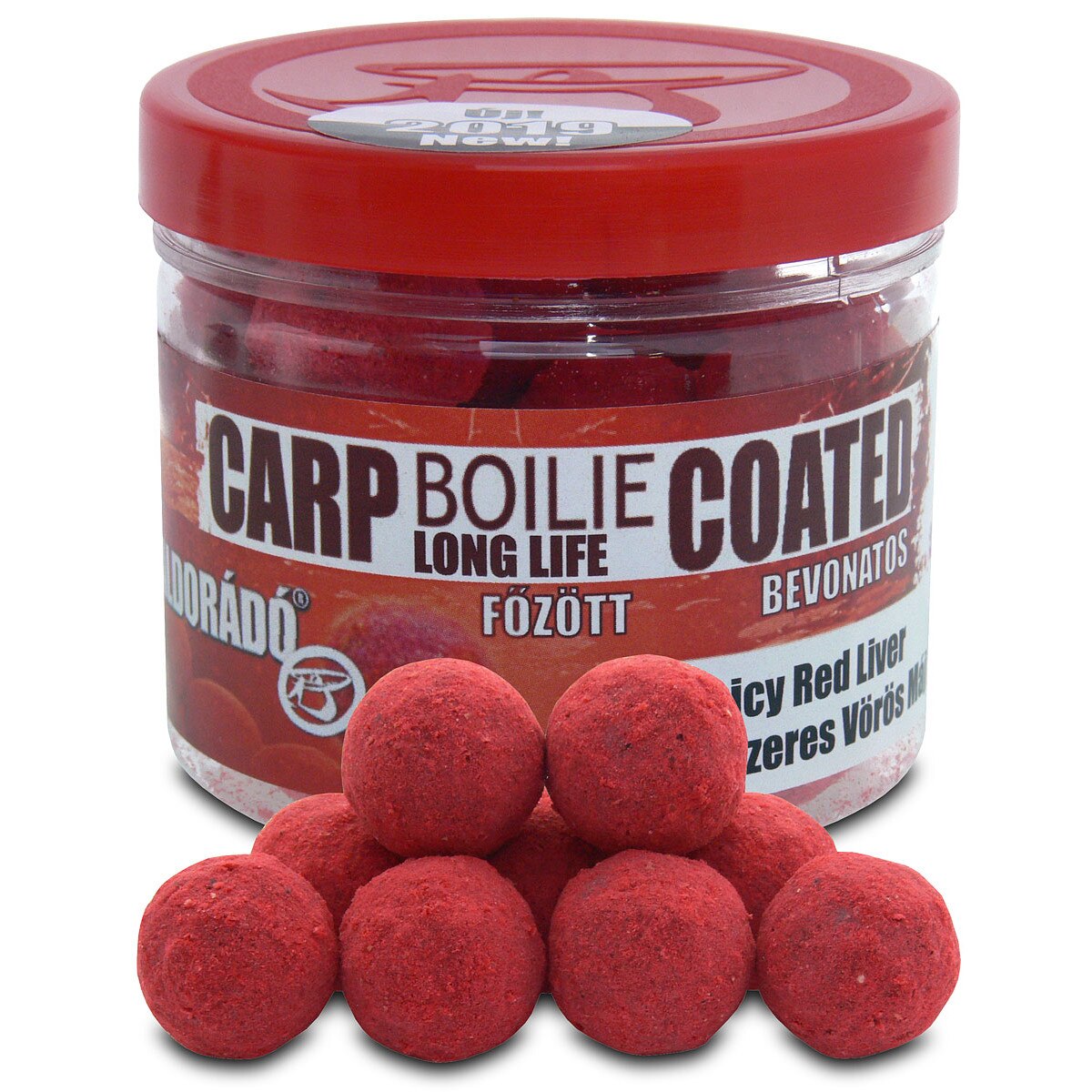 Boiles,Haldorado,Carp Boilie Long Life Coated 18mm - Spicy Red Liver 70 g