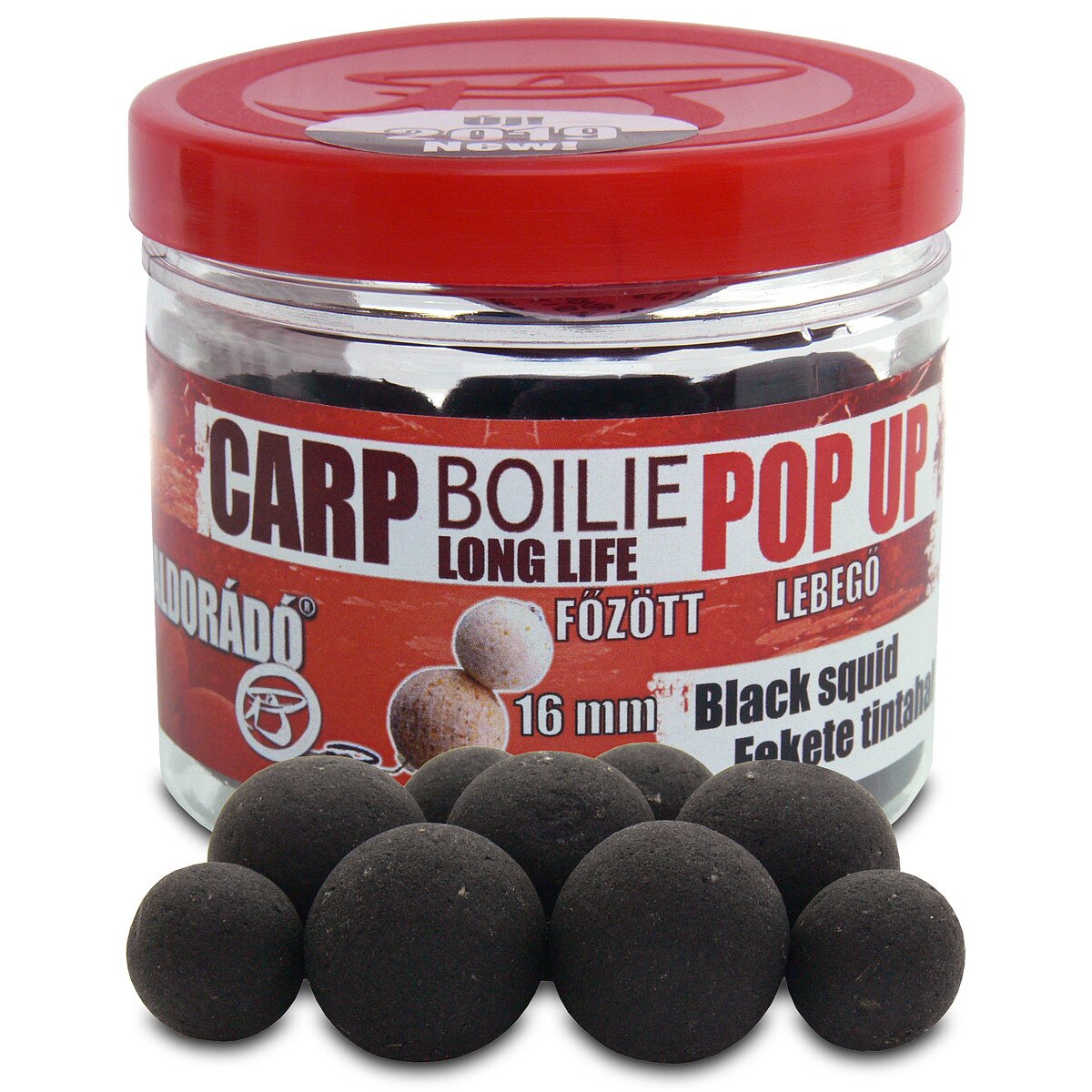 Boiles,Haldorado,Carp Boilie Long Life Pop Up 16-20mm - Black Squid 40 g