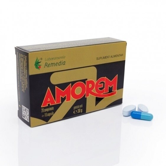 Amorem 20 comprimate +10 capsule