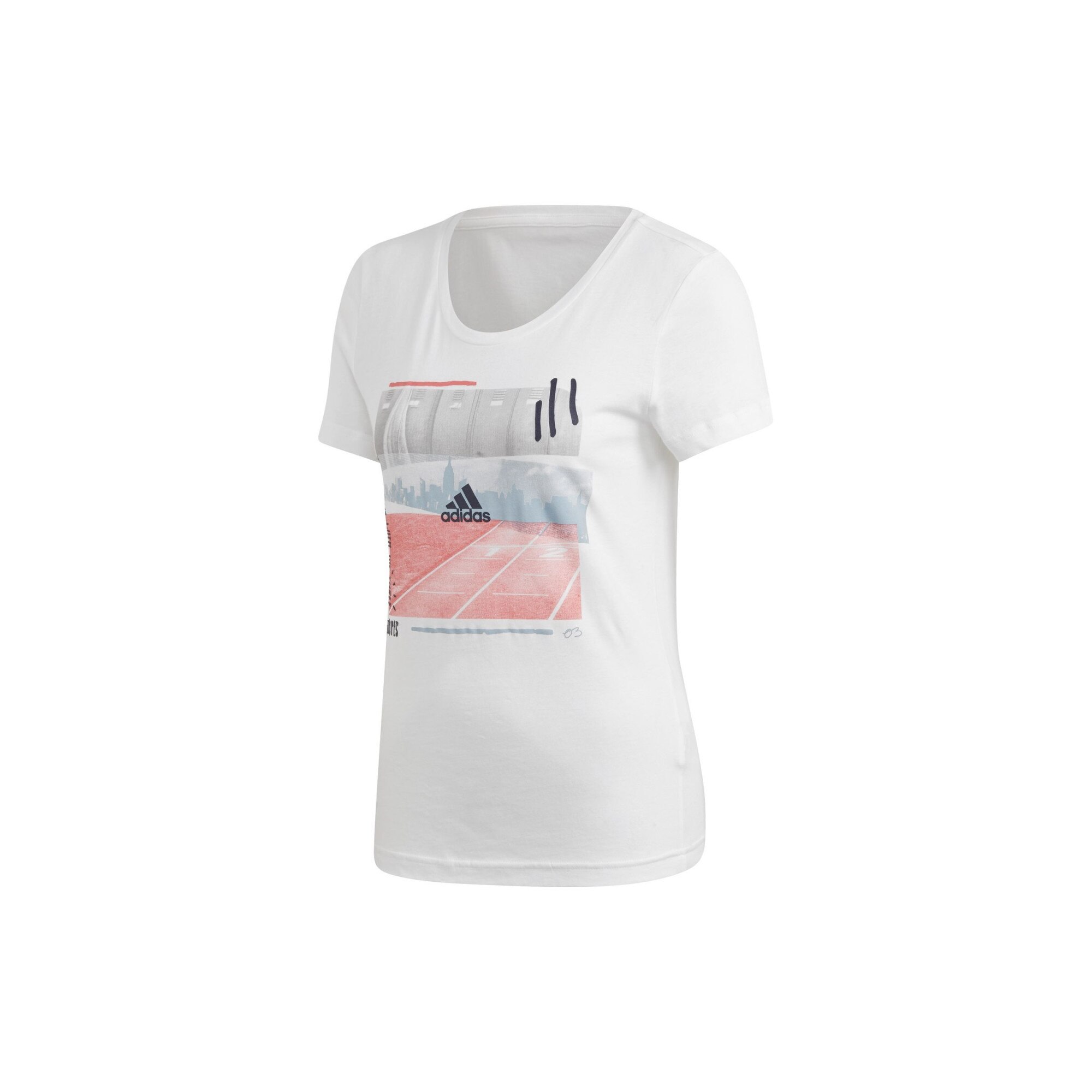 Tricou Adidas 3st Photo Tee DV3023 Femei Alb L