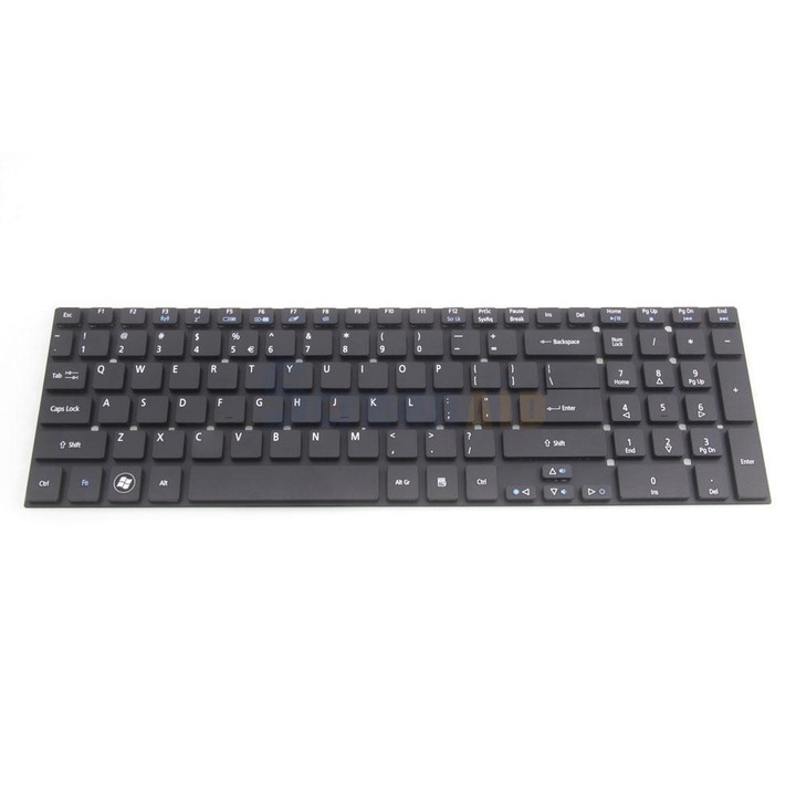 Acer Aspire 5342 5755G E5-511 laptop billentyűzet, nemzetközi elrendezés, numerikus billentyűzet, fekete