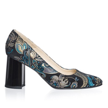 Pantofi dama din piele naturala - Sal Negru - R11 SN Pantofi dama din piele naturala - Sal Negru - R11 SN