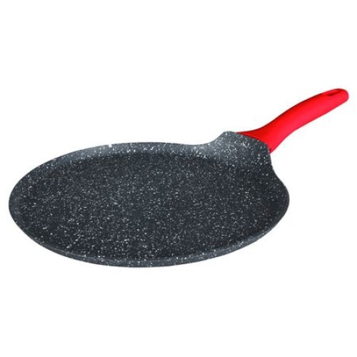 Tigaie clatite, 28 cm, Luigi Ferrero Atlanta, aluminiu cu acoperire marmura