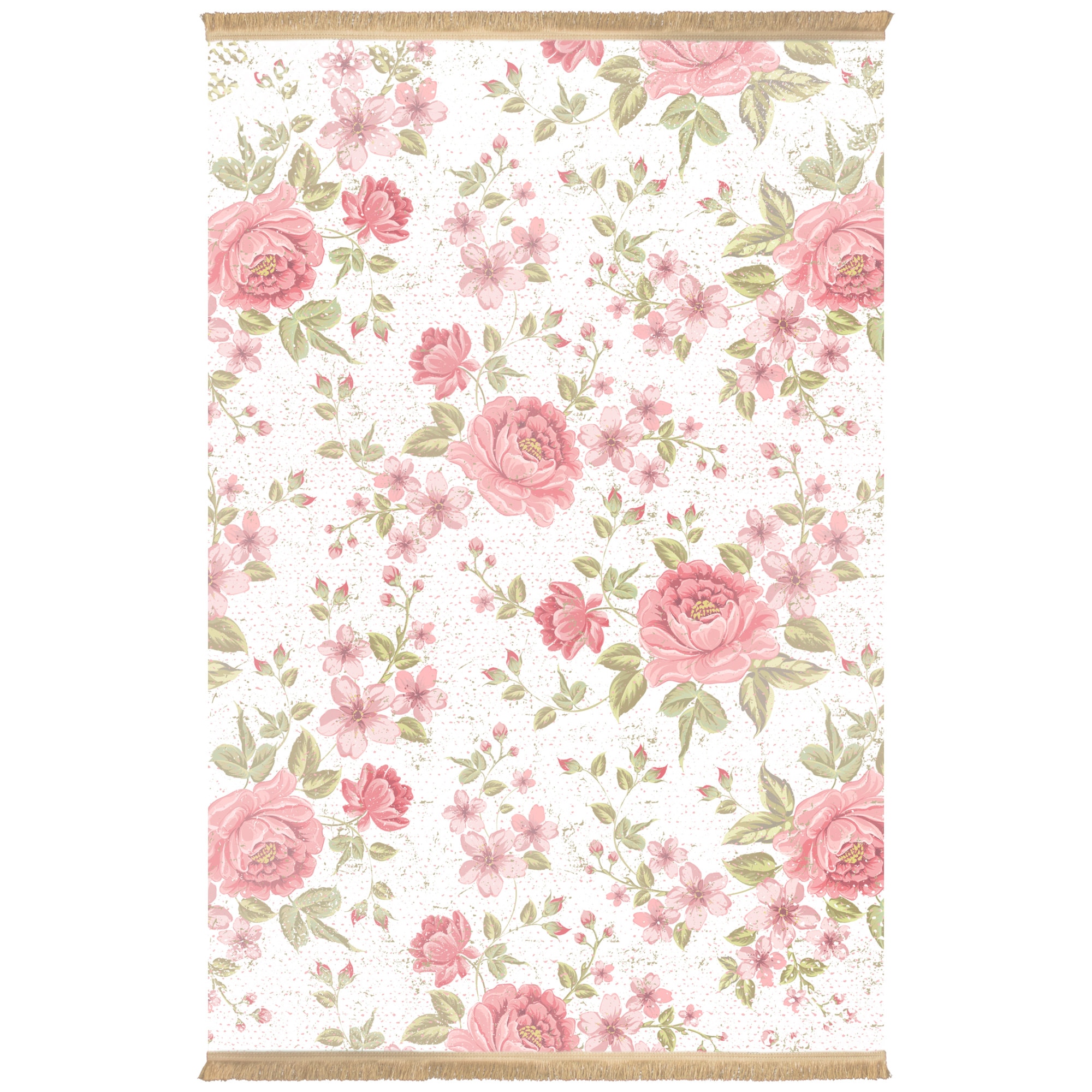 Covor Persan, Colaris, 100281, Dimensiune 0.5X0.8, 1.7milioane nod/mp, Matase Artificiala,Multicolor, Design Floral, Antialergic