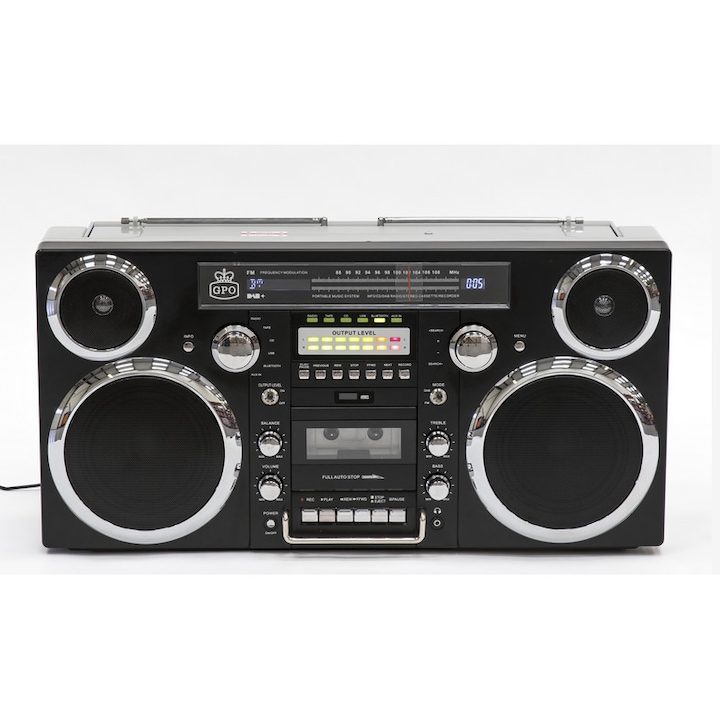 GPO Brooklyn /Ghetto Blaster/ Bluetooth/DAB+ hordozható kazettás