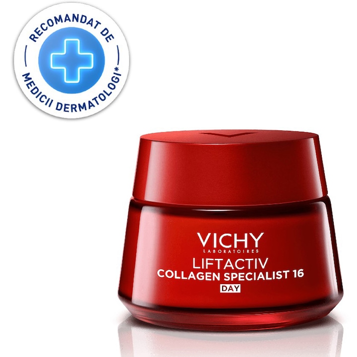 Crema de fata de zi antirid Vichy LIFTACTIV Collagen Specialist pentru toate tipurile de ten, 50ml