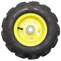 Roata pentru roaba, cu rulment, crampoane, ax 20 mm, 3.50-6 4PR, YTGT-00044