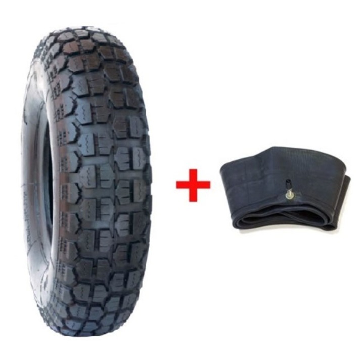 Set anvelopa si camera, pentru roaba, 4-8, 6 PR, YTGT-00021