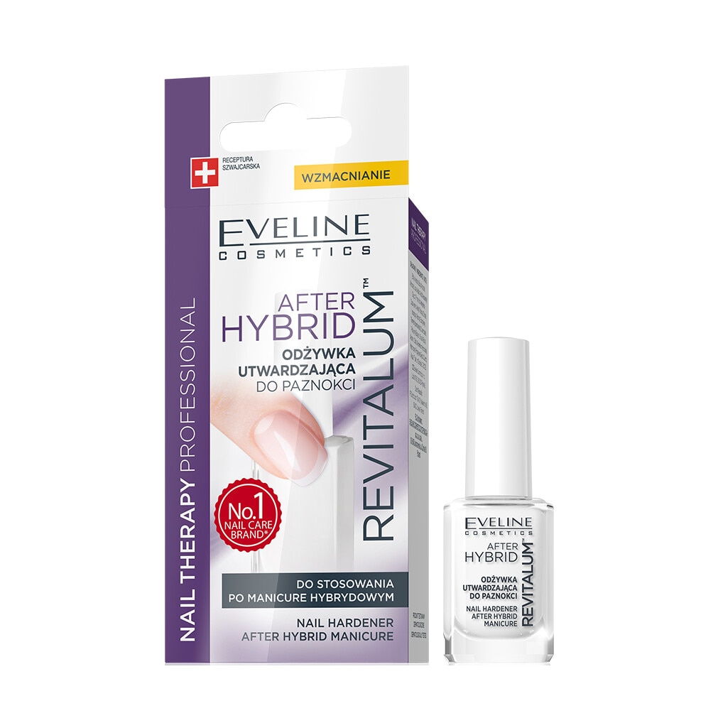 Tratament profesional pentru unghii, Eveline Cosmetics, After Hybrid Revitallum, 12 ml