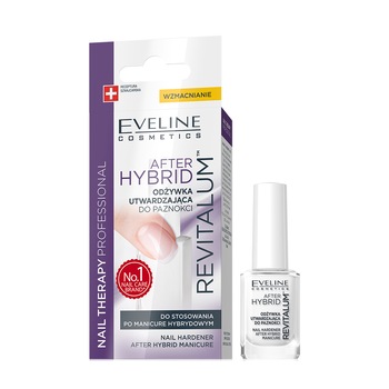 Tratament profesional pentru unghii, Eveline Cosmetics, After Hybrid Revitallum, 12 ml Tratament profesional pentru unghii, Eveline Cosmetics, After Hybrid Revitallum, 12 ml