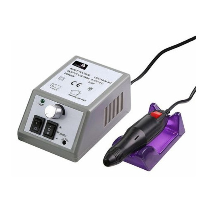 Freza unghii profesionala, pila electrica unghii false 20.000 rotatii, gri