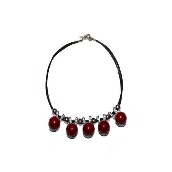 Colier chic la baza gatului, D&J Exclusive,Rosu