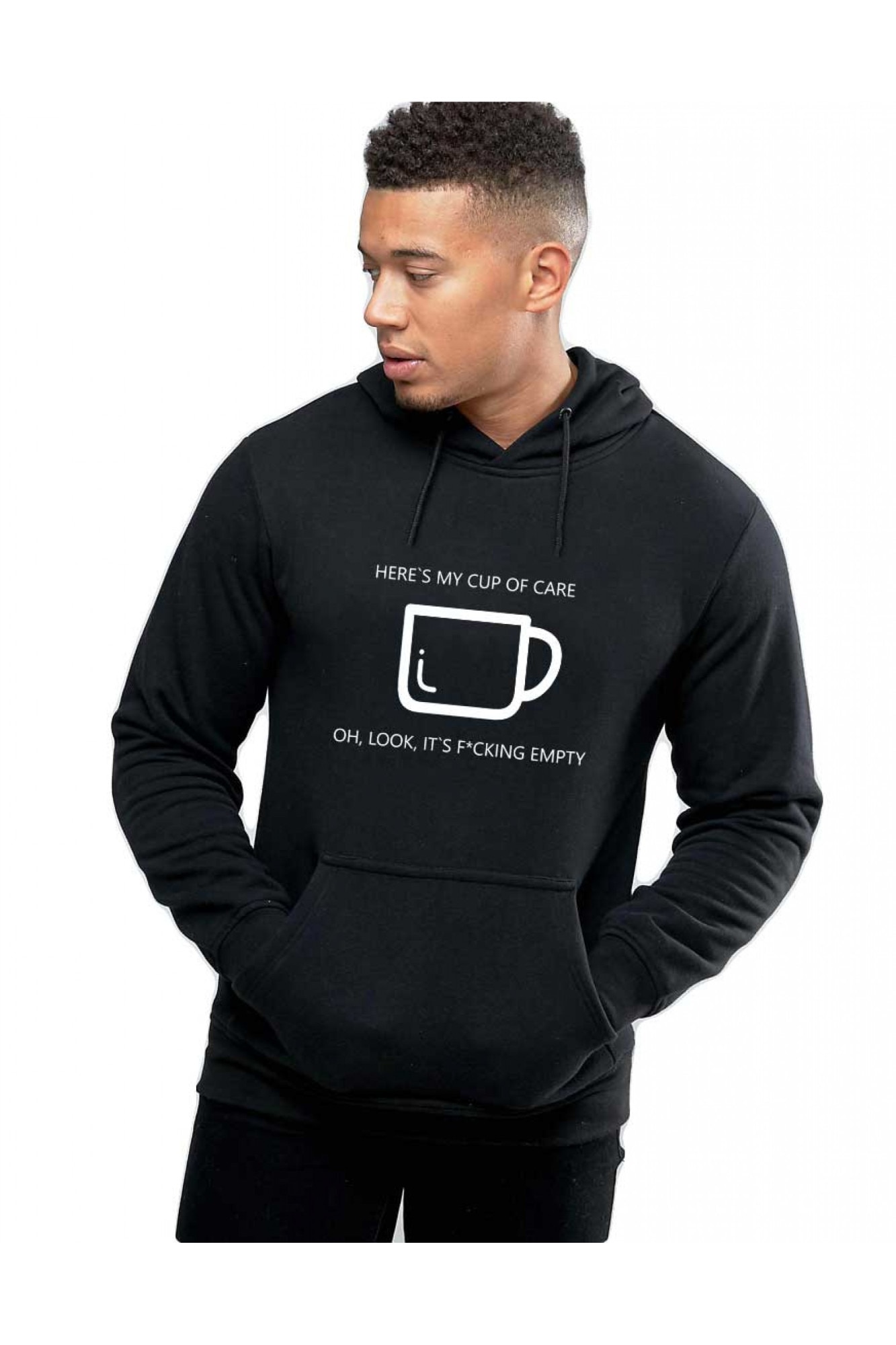 Hanorac Barbati Negru - Cup of care