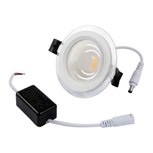 Spot Led Rotund incastrabil Sticla 5W 6000K-6500K lumina rece