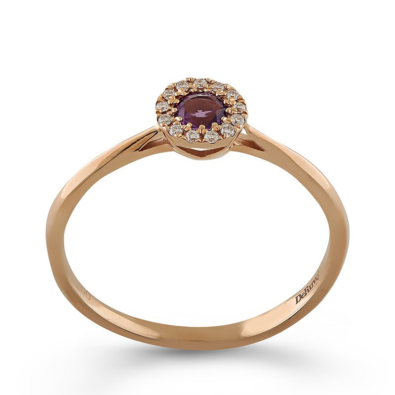 Inel Deruvo Aur 18k Diamante, Ametist, 50 R31188-AMDR