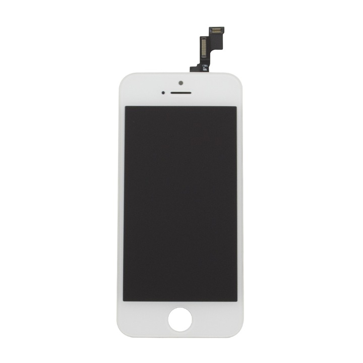 Display pentru iPhone SE, LCD, Ecran tactil, Alb