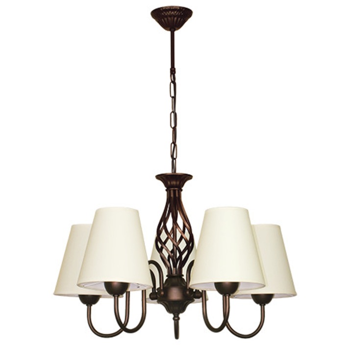 Полилей LIGHTSTYLE БРУНАТЕ ШИНЦ КРЕМ, 5хЕ27
