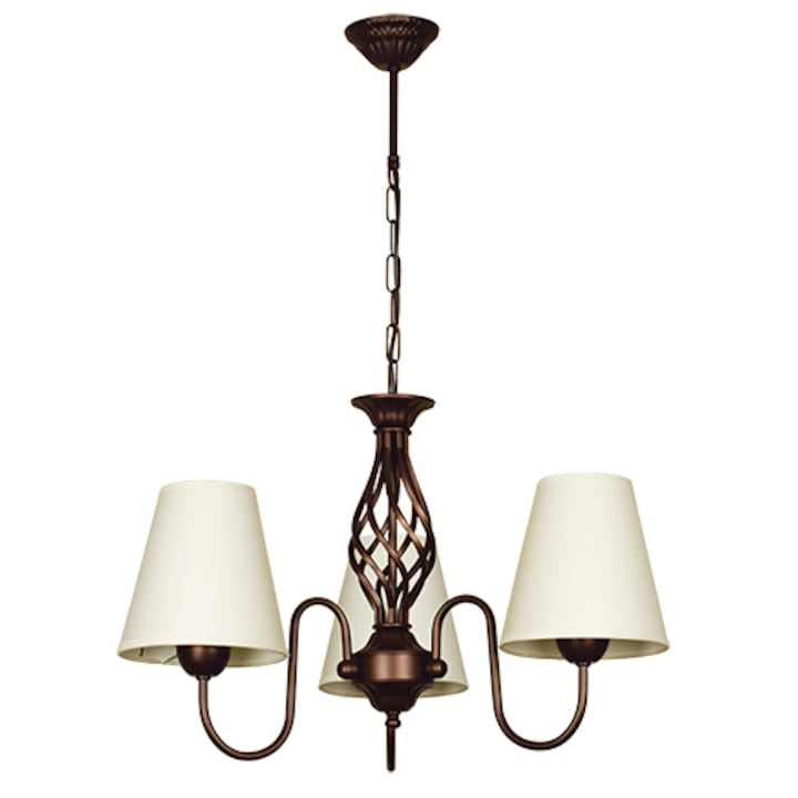Полилей LIGHTSTYLE БРУНАТЕ ШИНЦ КРЕМ, 3хЕ27