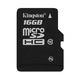 Kingston microSDHC memóriakártya 16GB, Class 10 + Adapter