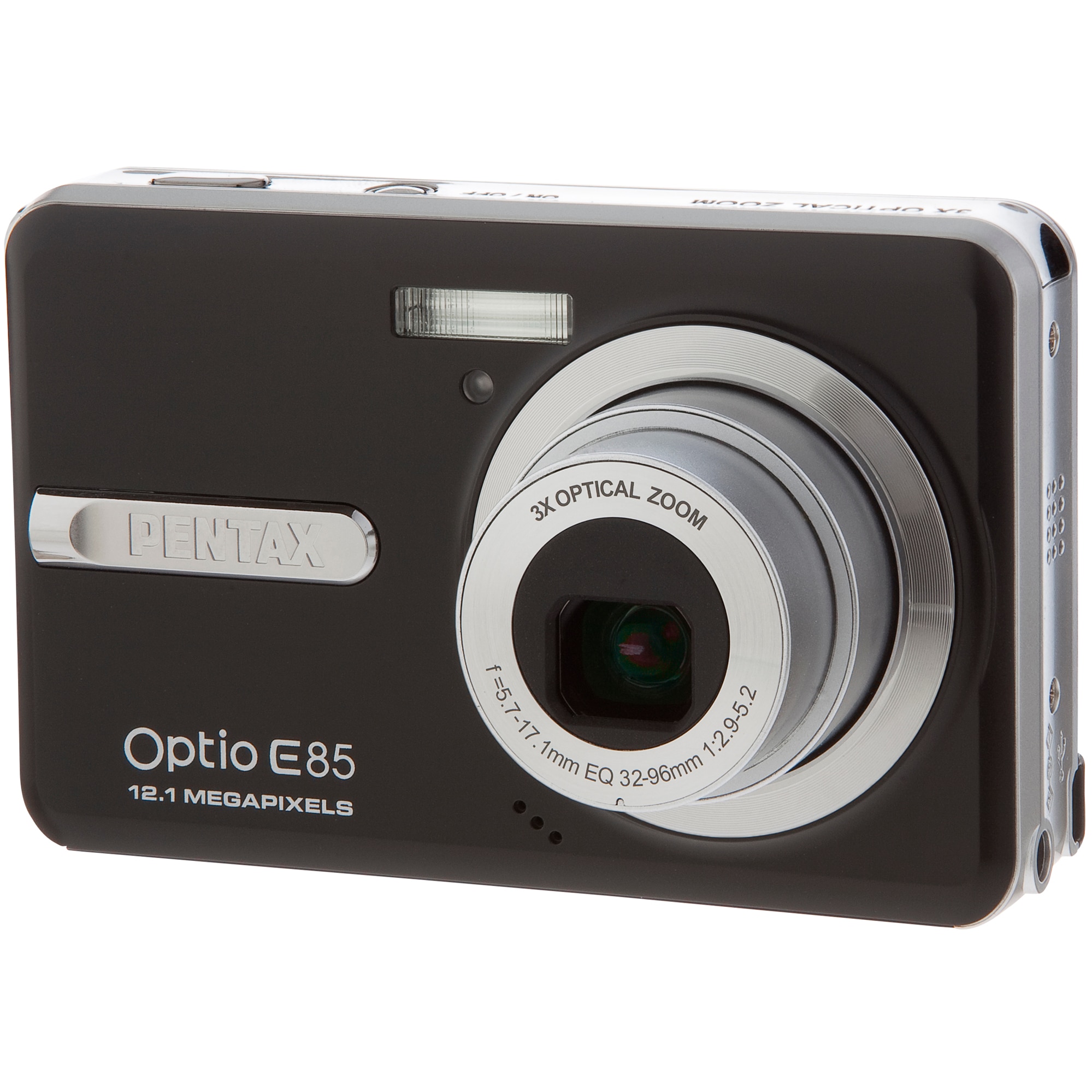 Pentax Optio E85 digitális fényképezőgép, 12.1 MP, Fekete - eMAG.hu
