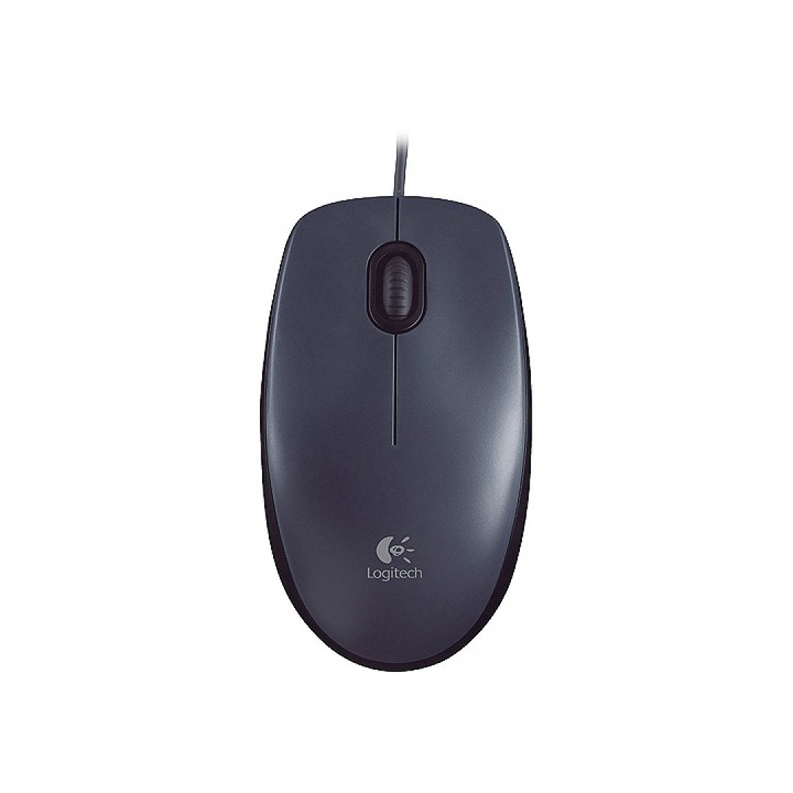 Мишка Logitech M90, Жична, USB, Сива
