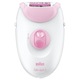 Epilator Braun SE3380, 20 pensete, 1 accesoriu, 2 viteze, Alb/Roz