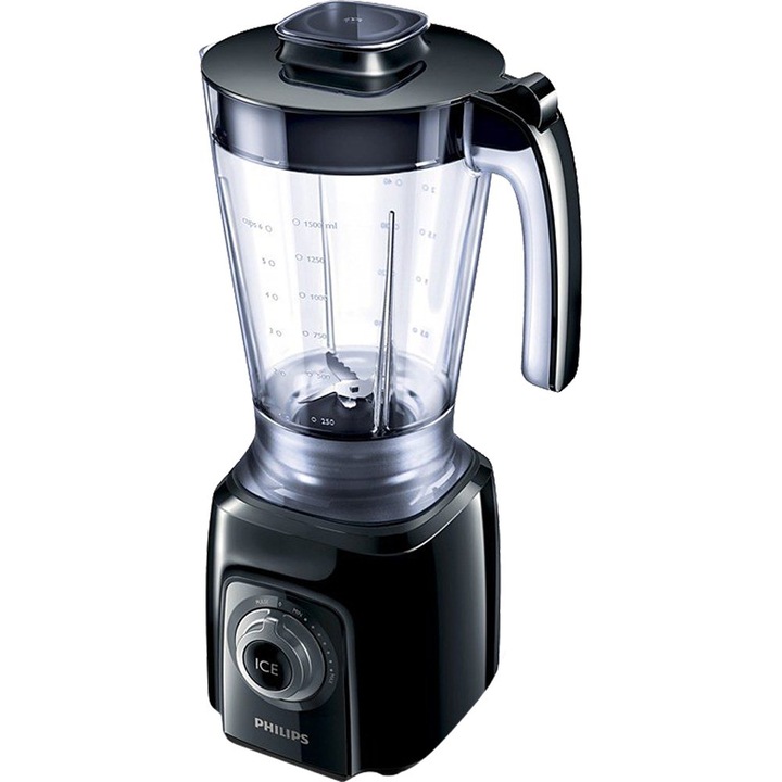 Блендер Philips HR2160/50, 600 W, 1.5 л, 1 Ниво на мощност, Черен