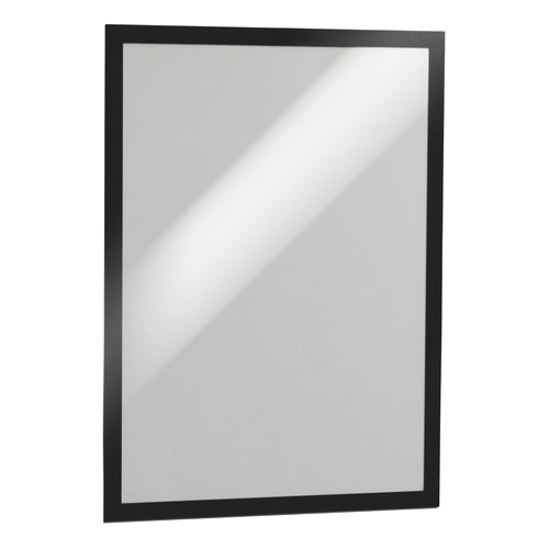 Display autoadeziv magnetic Durable Duraframe, A3, Negru, 2 buc/set