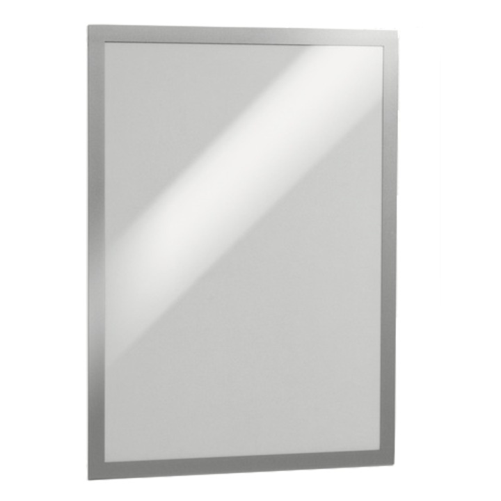 Rama autoadeziv, magnetic Durable Duraframe, A3, 2 bucati / set, argintiu