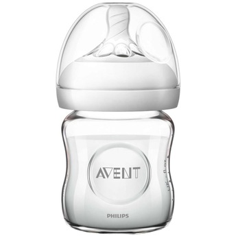 Biberon sticla Philips-Avent Natural SCF051/17, cu tetina debit lent, 120 ml Biberon sticla Philips-Avent Natural SCF051/17, cu tetina debit lent, 120 ml