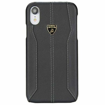 Husa iPhone XR Lamborghini Huracan-D1 Piele Neagra Husa iPhone XR Lamborghini Huracan-D1 Piele Neagra