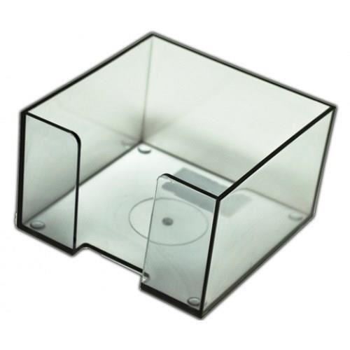 Suport din plastic Eco pentru cub hartie, transparent